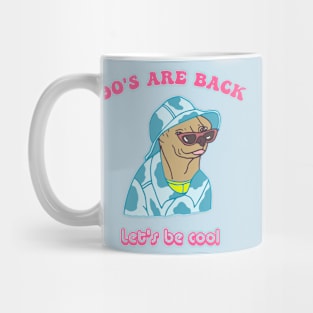 cool dog 90s back Mug